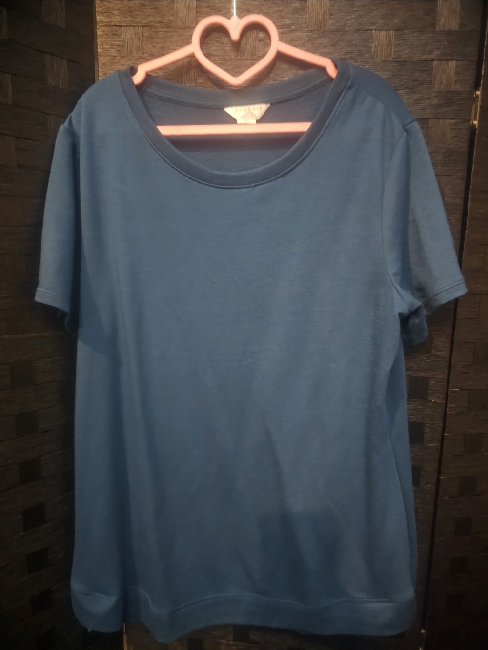 Danskin Men's Short Sleeve Crew Tee in Blue